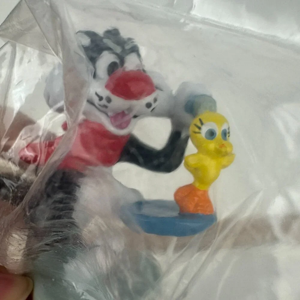 Sealed Vtg 1988 Looney Tunes Sylvester Tweety Bird Applause Cake Topper Figurine